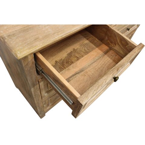 Wildon Home® Ethane 7-Drawer Solid Wood Dresser In Natural Finish | Wayfair for Jenna 7-Drawer Solid Wood Dresser, Natural Finish