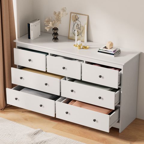 Winston Porter Chayanna 7 - Drawer Dresser & Reviews | Wayfair intended for The Carmel White 7 Drawer Dresser A Timeless Addition to Any Home