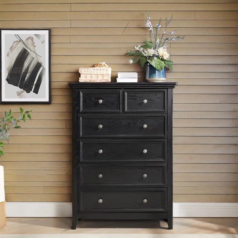 Winston Porter Modern 6 Drawers Dresser 6 Drawers Cabinet,Chest Of ... with From Bedroom to Office The Many Roles of a 6 Drawer Cabinet