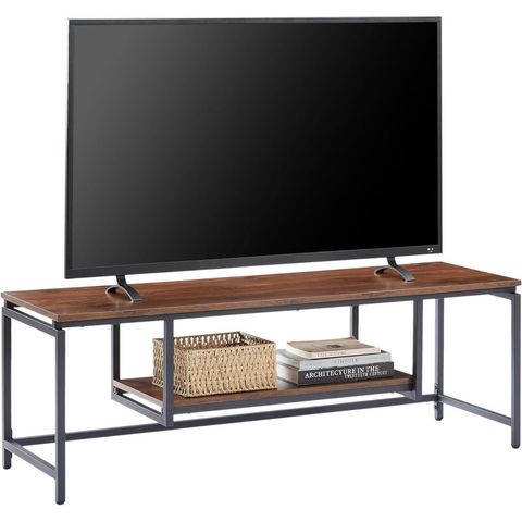 17 Stories 2 Tier Tv Stand Industrial Style Console With Storage For ... intended for Cartmill 78" 2-Tier Tv Stand Media Console Mango