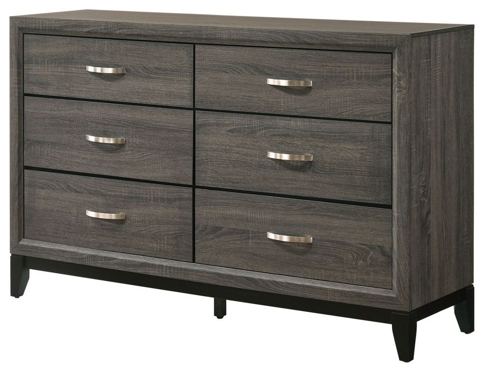 Maximizing Storage with a 58 X 16 X 37 Weathered Gray Dresser