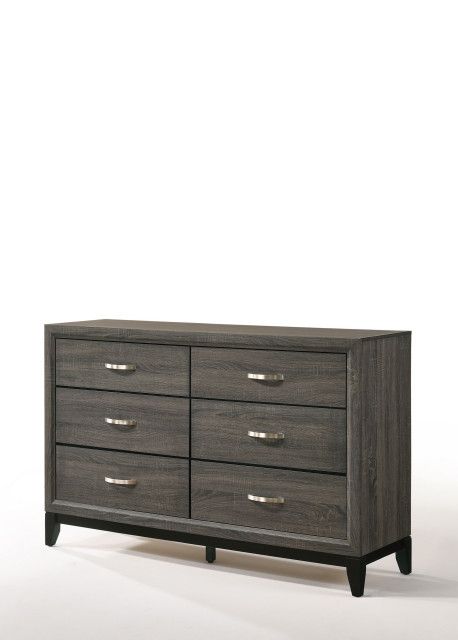 58&quot; X 16&quot; X 37&quot; Weathered Gray Dresser - Transitional - Dressers - By ... within Maximizing Storage with a 58 X 16 X 37 Weathered Gray Dresser