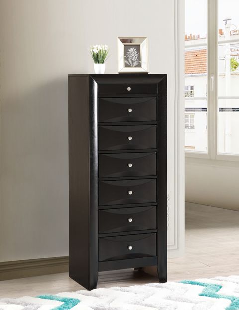 7-Drawer Lingerie Chest, Black - Transitional - Dressers - By Glory ... throughout 7-Drawer Lingerie Chest, Black
