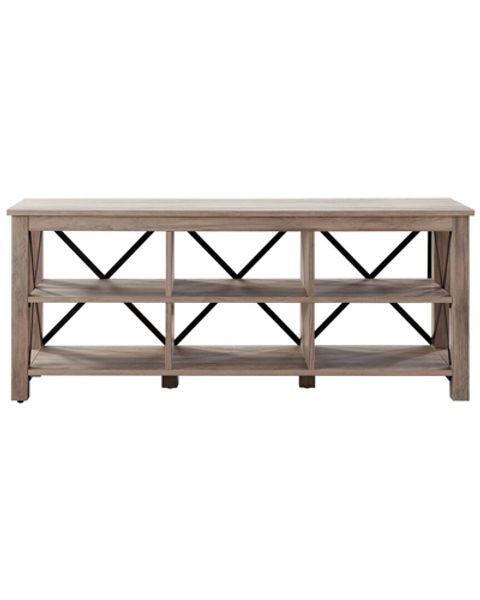 Abraham + Ivy Sawyer Rectangular Tv Stand For Tvs Up To 65In | Modesens intended for Sawyer Rectangular Tv Stand For Tv's Up To 65 In Black