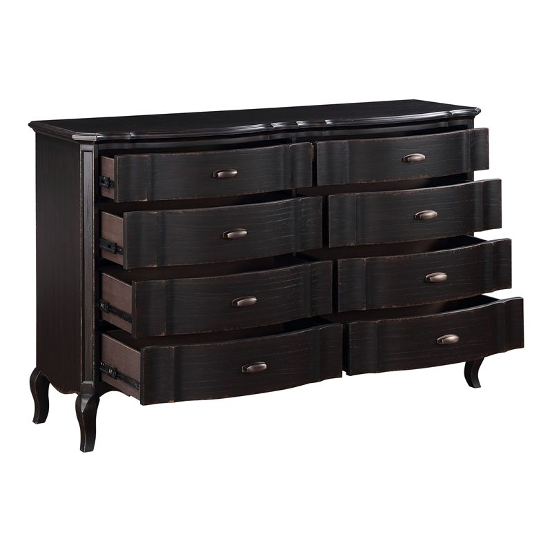 Acme Chelmsford 8-Drawer Contemporary Wood Dresser In Antique Black with Exploring the Distinctive Features That Define Acme Chelmsford Dresser Design