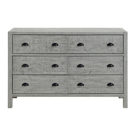 Alaterre Furniture Arden 6-Drawer Double Dresser, Solid Pine Wood ... in Arden 6-Drawer Wood Double Dresser