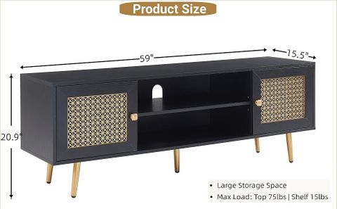 Amazon.com: Jyed Decor Mid Century Modern Tv Stand For 55/60/65 Inch Tv ... pertaining to Designing the perfect living room setup with modern entertainment furniture