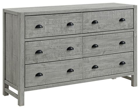 Arden 6-Drawer Double Dresser - Farmhouse - Dressers - By Trademark ... with Maximizing bedroom storage with multi-drawer wooden furniture solutions