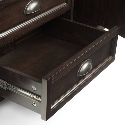 Best Buy: Simpli Home Burlington Solid Wood 72 Inch Tv Media Stand For ... intended for Design Considerations for Large-Scale TV Entertainment Centers