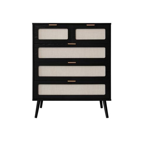 Boyel Living Black 5-Drawer Accent Storage Cabinet - Stylish And ... within How to Choose the Right Stone-Textured 5 Drawer Accent Cabinet for Your Space