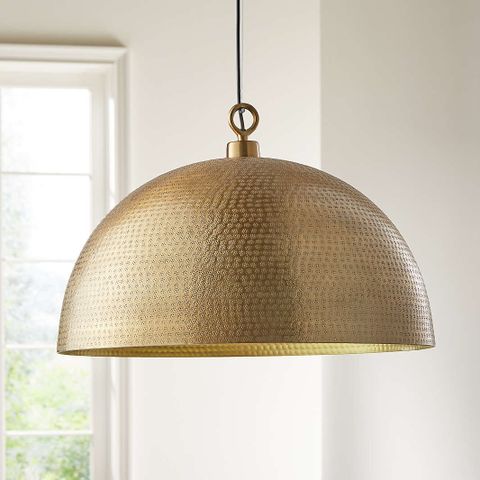 Brass Pendant Lights | Crate & Barrel with regard to Exploring the Versatility of the Zeno 8.5 Wide Pendant with Metal Shade in Brass/Brass