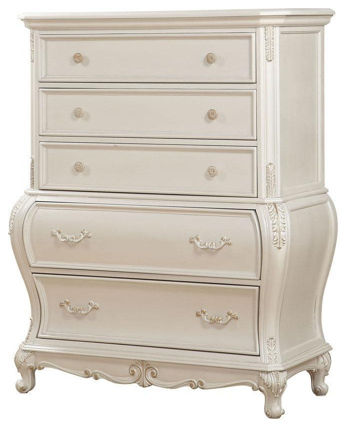 Chantelle Chest (No Granite Top), Pearl White (23546) - Modern ... for A Deep Dive Into the History and Evolution of Chantelle Chest and Pearl White