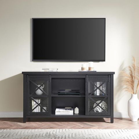 Clementine Rectangular Tv Stand For Tv's Up To 65 In Black Grain ... inside Sawyer Rectangular Tv Stand For Tv's Up To 65 In Black