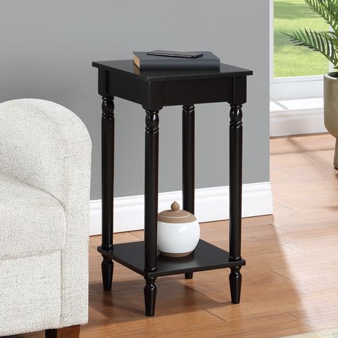 Convenience Concepts French Country 28" Tall Kim End Table With Shelf ... throughout Convenience Concepts French Country Regent End Table In Mahogany Wood Finish