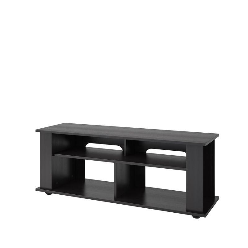 Corliving Bakersfield Tv Stand In Ravenwood Black - For Tvs Up To 55 ... with Bakersfield Ravenwood Black Tv And Component Stand