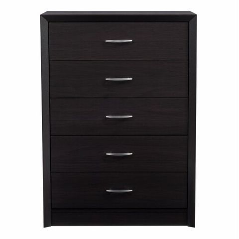 Corliving Newport 5 Drawer Tall Dresser Black, 1 Unit - Qfc for Corliving Boston 6 Drawer Dresser, Black