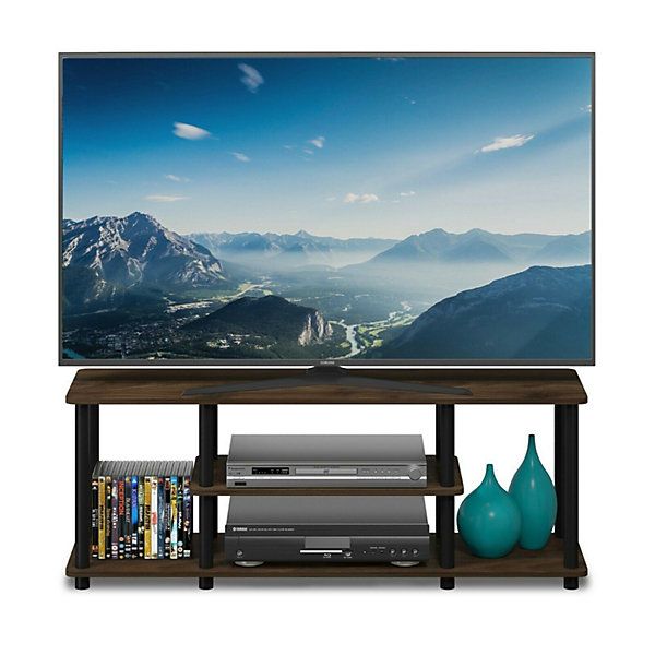 Furinno Turn-N-Tube No Tools 3D 3-Tier Entertainment Tv Stands ... with regard to Furinno 13192Dwn Turn-N-Tube No Tools 3-Tier Tv Stands, Dark Walnut