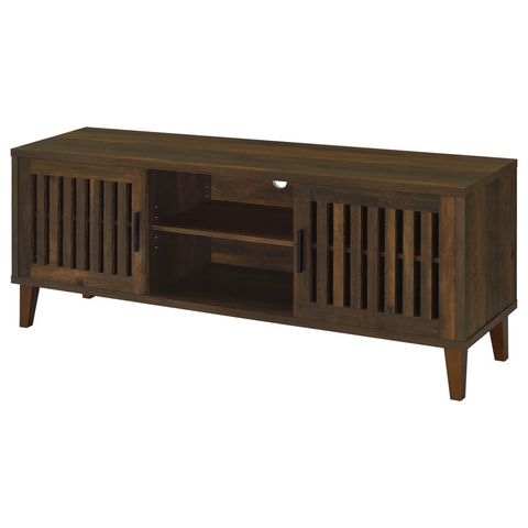 George Oliver Mahala 2-Door Engineered Wood 60" Tv Stand Dark Pine ... within Laughlin 4-Door Engineered Wood 78" Tv Stand Dark Pine