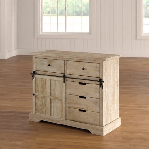 Gracie Oaks Chesterton Solid Wood Accent Cabinet & Reviews | Wayfair with regard to Stone-Textured 5 Drawer Accent Cabinet With Doors