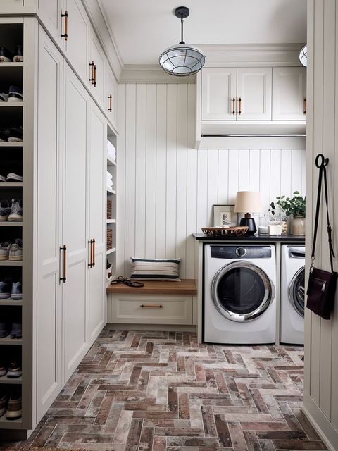 Home Tour : A Lakeside New-Build With An Airy Country Charm | Style At ... intended for Smart Storage Solutions for Lakeside Laundry Spaces