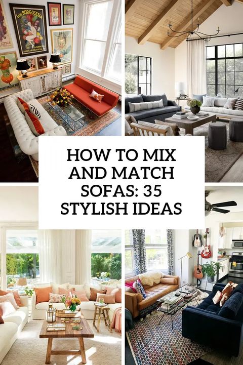 How To Mix And Match Sofas: 35 Stylish Ideas - Shelterness throughout How to Seamlessly Blend Different Sofa Styles in One Room
