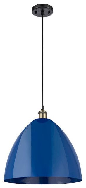 Innovations Ballston Ply Dome 16&quot; Mini Pendant, Black Antique Brass ... with How the Zeno 8.5 Wide Pendant with Metal Shade Transforms Interior Lighting