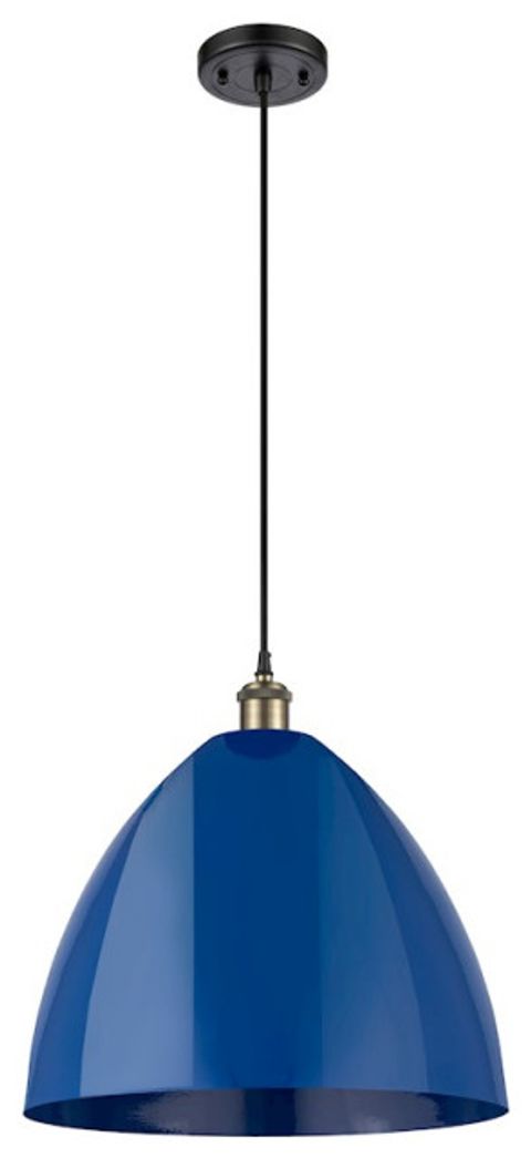 Innovations Ballston Ply Dome 16" Mini Pendant, Black Antique Brass ... with How the Zeno 8.5 Wide Pendant with Metal Shade Transforms Interior Lighting