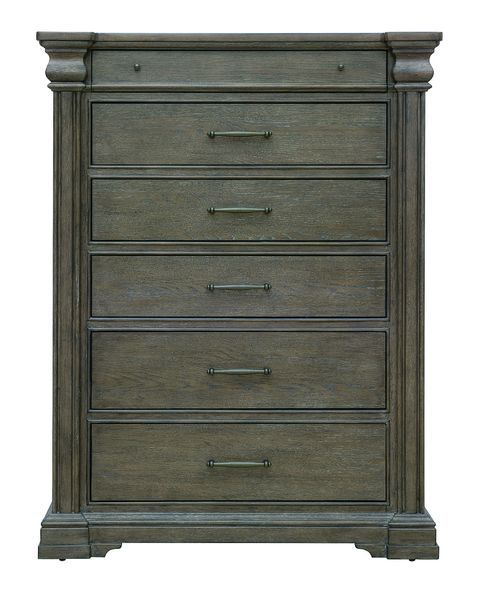 Madison Ridge Brown 6 Drawer Chest In Natural Bark By Pulaski ... pertaining to Pulaski Furniture Bedroom Madison Ridge 6-Drawer Chest, Heritage Taupe