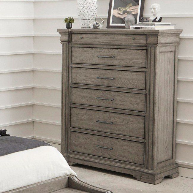 Madison Ridge Drawer Chest Pulaski Furniture, 1 Reviews | Furniture Cart with Pulaski Furniture Bedroom Madison Ridge 6-Drawer Chest, Heritage Taupe