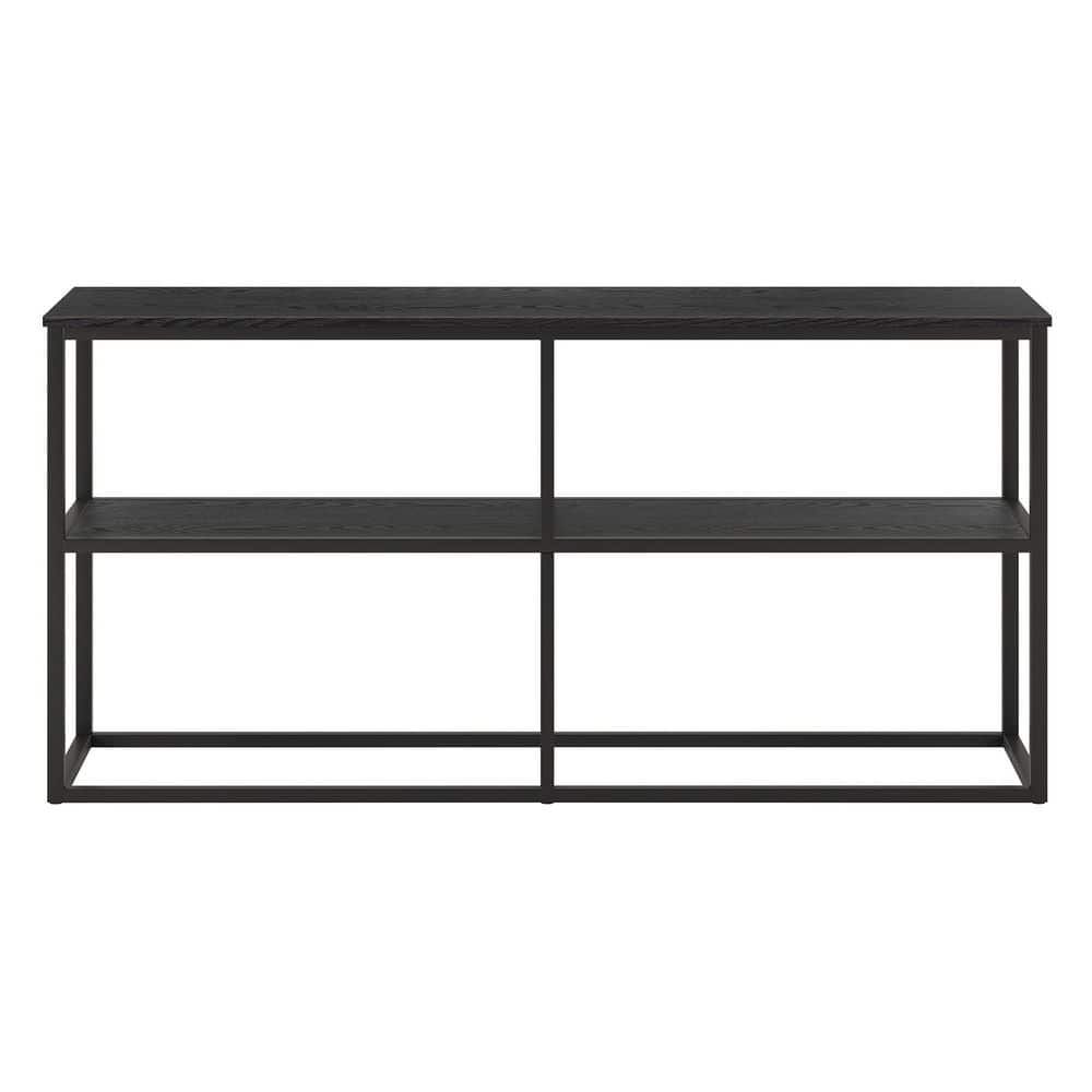 Meyer&amp;Cross Brasier 58 In. Black Grain Rectangular Tv Stand Fits Tv's ... with regard to Choosing the Right Sawyer Rectangular TV Stand for Your 65-Inch Television