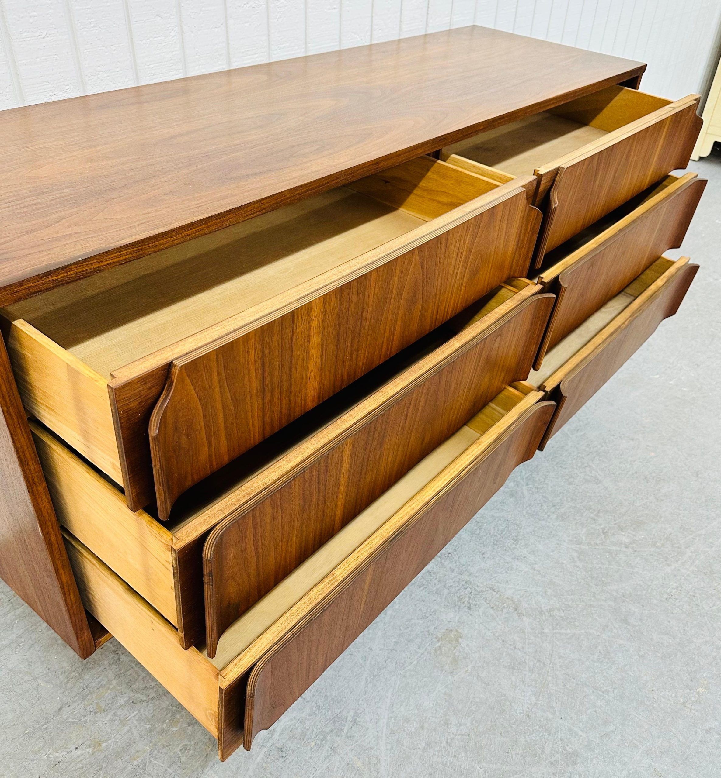 Mid-Century Modern Walnut Double Dresser For Sale At 1Stdibs regarding The evolution of walnut double dressers from mid-century design movement