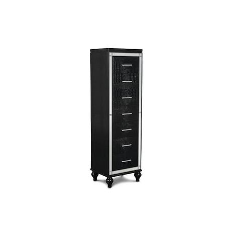New Classic Home Furnishings New Classic Furniture Valentino Black 7 ... pertaining to 7-Drawer Lingerie Chest, Black