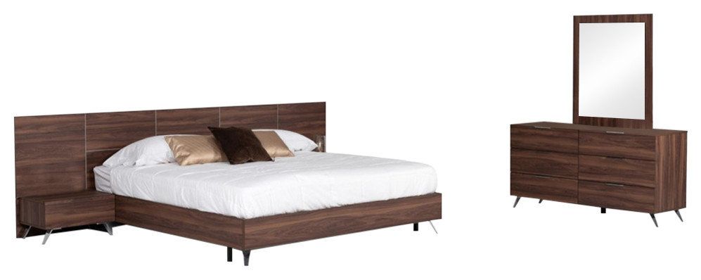 Nova Domus Brooklyn Italian Modern Walnut Bed Set, Queen - Midcentury ... with regard to Craftsmanship and Materials in Nova Domus Brooklyn Italian Modern Walnut Dresser Construction