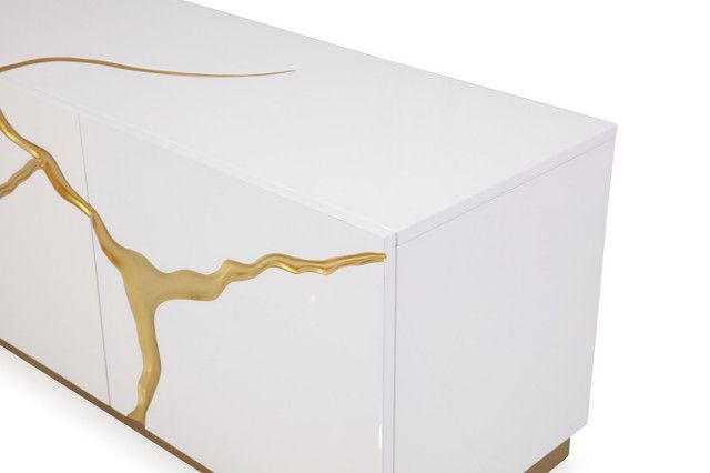 Why Paramount White and Gold TV Stands Are Becoming Essential Furniture Pieces