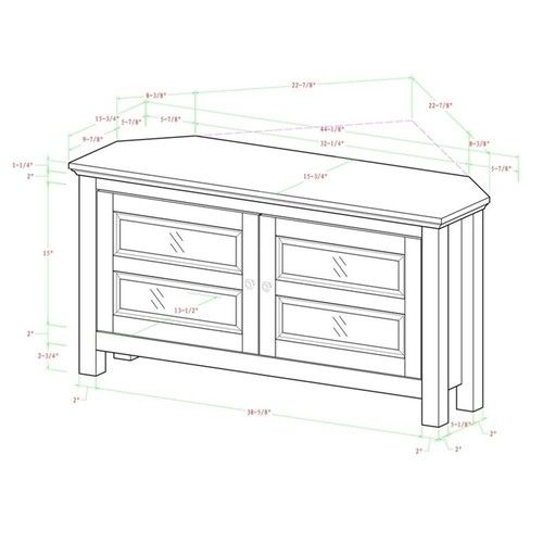 Pemberly Row Transitional Wood Corner Tv Stand For Tvs Up To 44&quot; In ... inside Comparing Pemberly Row Transitional Wood Corner TV Stand with Other Options