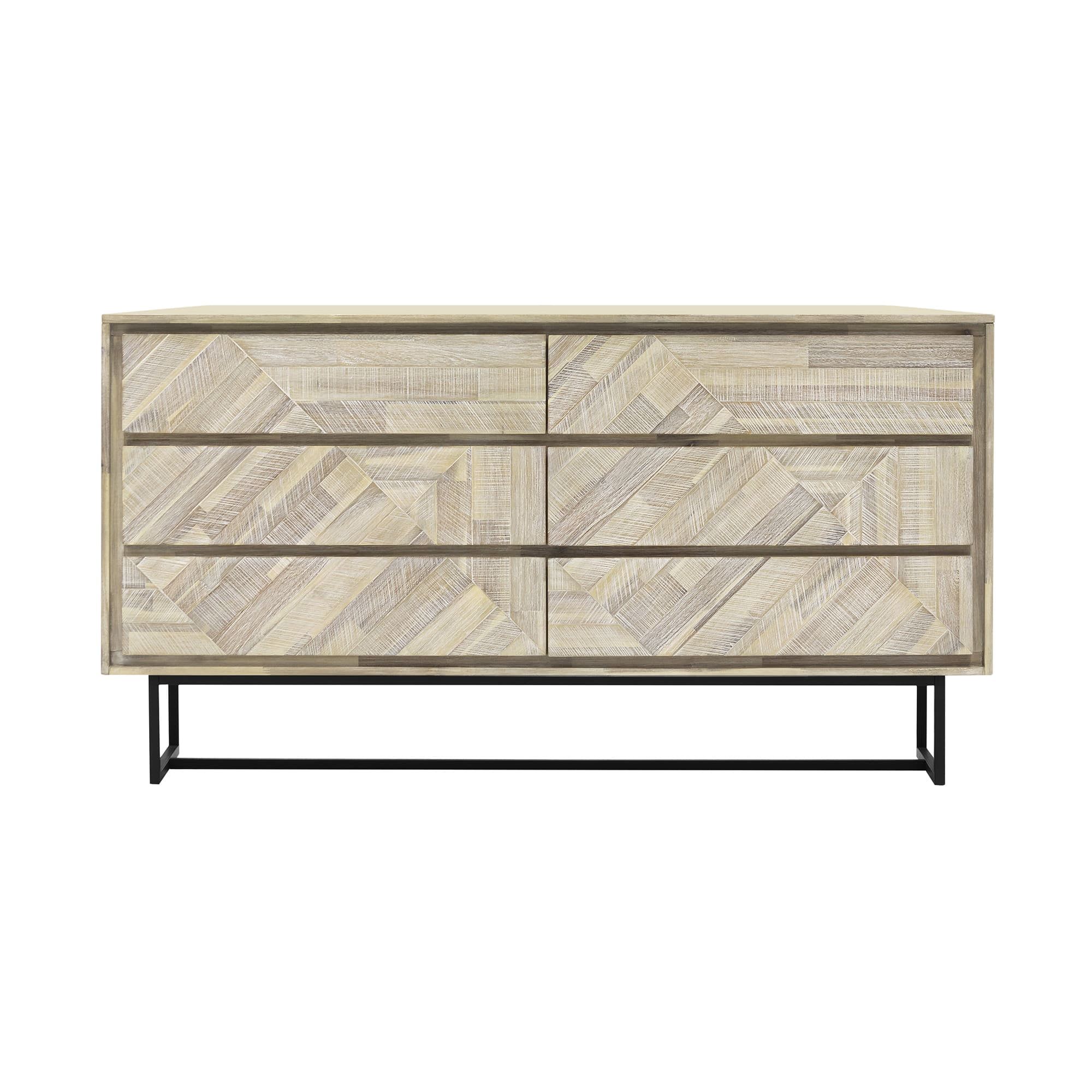 Peridot 6 Drawer Dresser In Natural Acacia Wood - Walmart.com regarding The Artisanal Craftsmanship Behind Peridot's Natural Acacia Wood Furniture