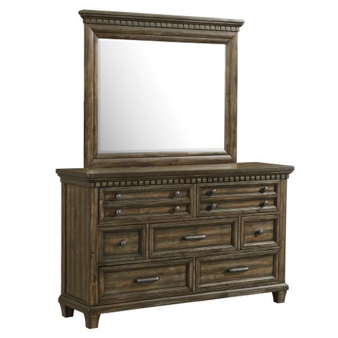 Picket House Furnishings Johnny 7-Drawer Dresser With Mirror Set ... pertaining to Picket House Furnishings Dex 7 Drawer Dresser In Walnut