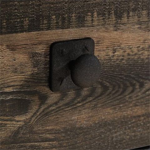 Sauder Steel River 49" Mobile Tv Cart In Carbon Oak And Black | Ebay intended for The practical benefits of choosing a 49 inch mobile TV cart for home entertainment