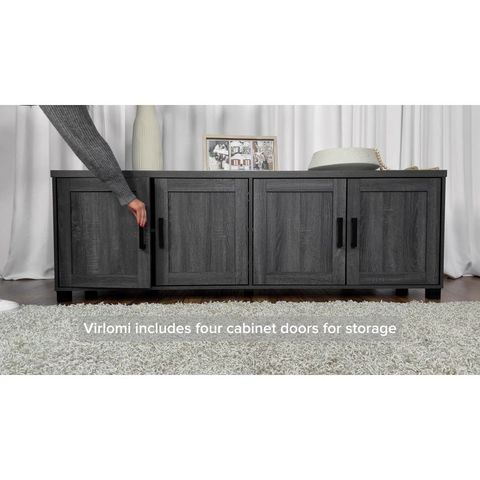 Save $236 • Corliving Virlomi Tv Stand For Tvs Up To 85" Max, Sleek ... inside Designing the perfect living room setup with modern entertainment furniture