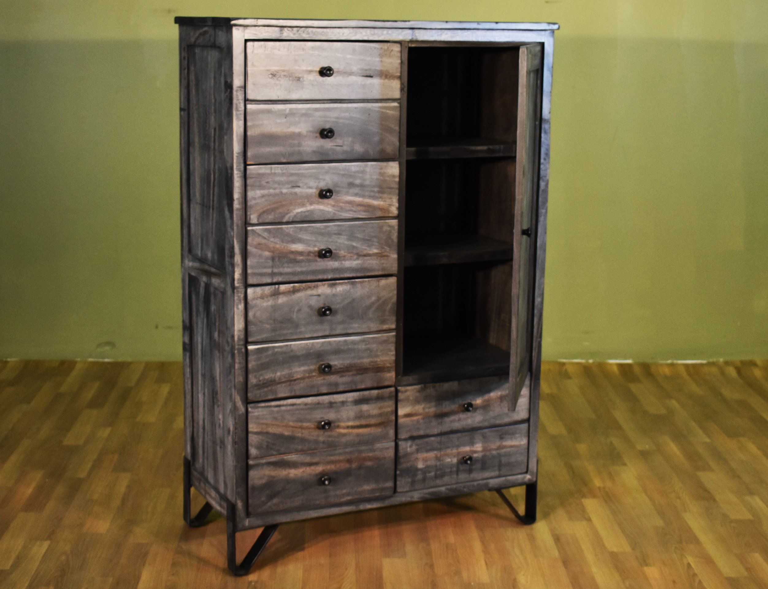 Sawyer Parota Wood 5-Drawer 1-Door Chest, Highboy Dresser ... with Care tips and maintenance routines for preserving your Granville Parota dresser