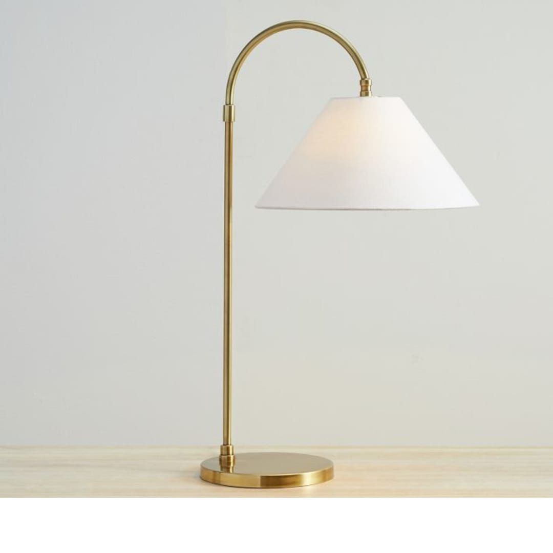 Sinclair Metal Arc Table Lamp (28&quot;) | Construction Crafts, Table Lamp ... regarding The Artisan Craftsmanship Behind Henderson 27 Tall Arc Table Lamp