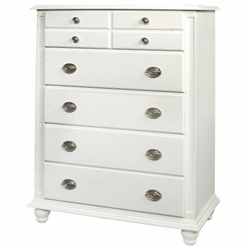 Summit White 5-Drawer Chest Of Drawers (37 In. L X 18 In. W X 53 In. H ... with The art of choosing the perfect pearl white 5-drawer chest for your home