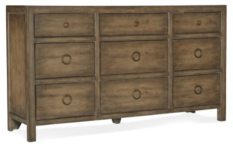 Sundance Nine-Drawer Dresser - Transitional - Dressers - By Hedgeapple ... pertaining to Sundance Nine-Drawer Dresser