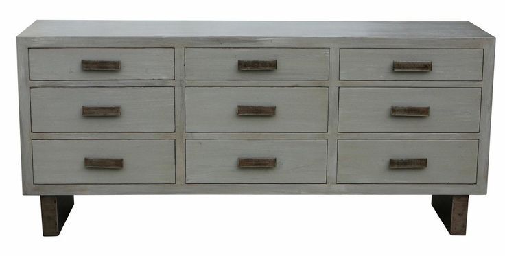 Sundance Reclaimed Wood Nine Drawer Dresser | Grey Wooden Dressing ... with regard to Sundance Nine-Drawer Dresser