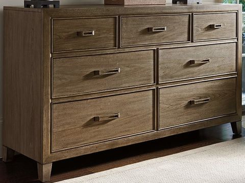 Tommy Bahama Cypress Point Lockeport 68" Wide 7-Drawers Brown Solid ... inside Why the Lockeport Triple Dresser Stands Out in Today's Market