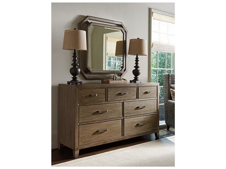 Tommy Bahama Cypress Point Lockeport 7 - Drawer Triple Dresser | To561234 with regard to Lockeport Triple Dresser
