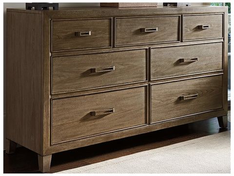Tommy Bahama Cypress Point Lockeport 7 - Drawer Triple Dresser | To561234 within Lockeport Triple Dresser