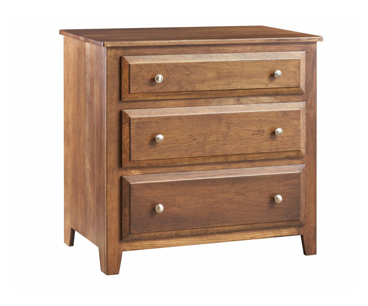 Traditional 3 Drawer Chest | Stutzman's Amish Furniture intended for How to Choose the Right Bolt 3-Drawer Chest for Your Home Organization Needs