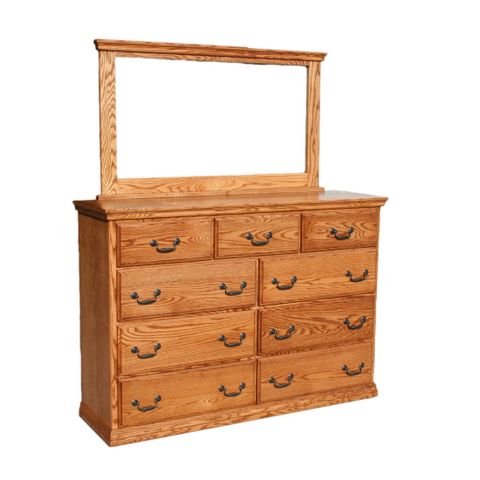 Traditional 9-Drawer Dresser And Mirror By Odc - Stewart Roth Furniture inside 9 Drawer Dresser And Mirror