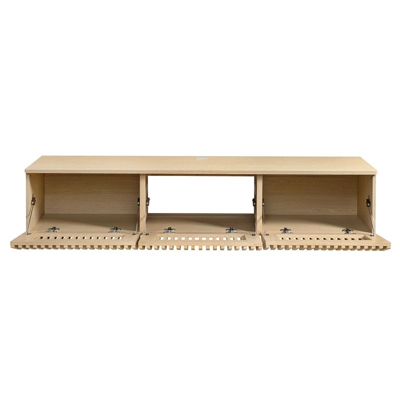 Vaughn Wall Mount Tv Stand In Ash for Vaughn 64&quot; Wall Mount Tv Stand, Walnut